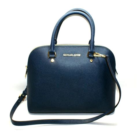 michael michael kors cindy large dome crossbody navy